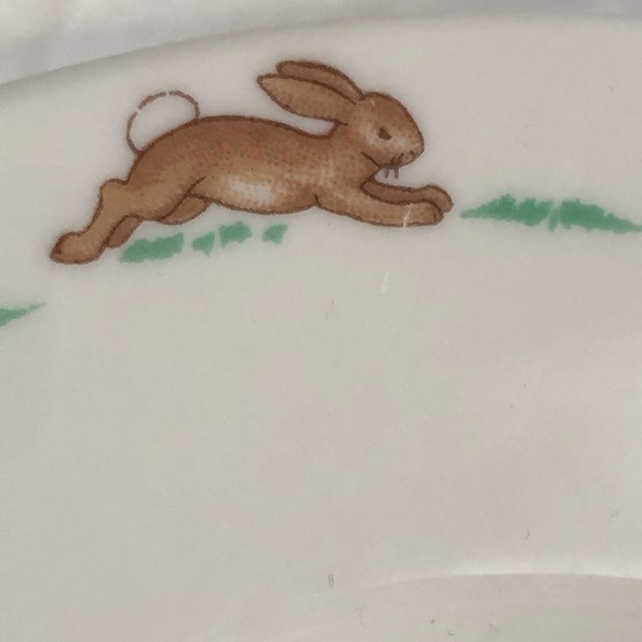 Royal Doulton Bunnykins Apple Picking Salad Plate 8” Albion Shape - Picture 7 of 7